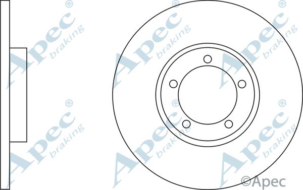 APEC BRAKING Тормозной диск DSK2470